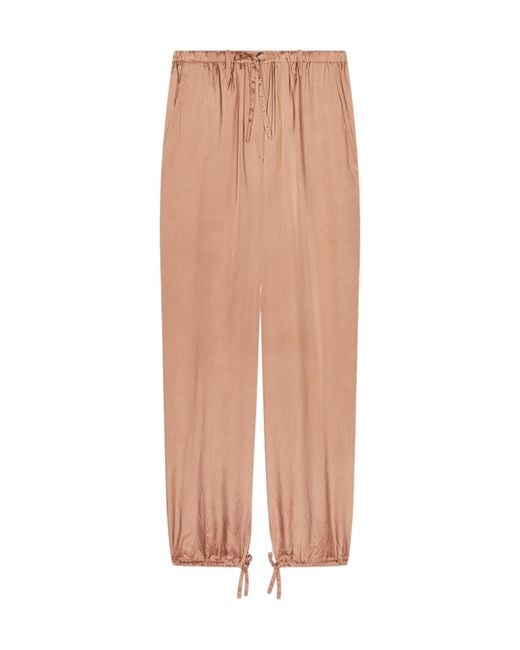 Dries Van Noten Multicolor Pleat Detailed Drawstring Trousers