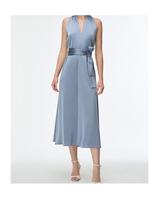 iBlues Blue Satin Dress