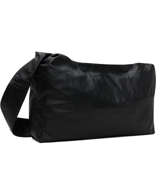Yohji Yamamoto Black Patchwork Shoulder Bag