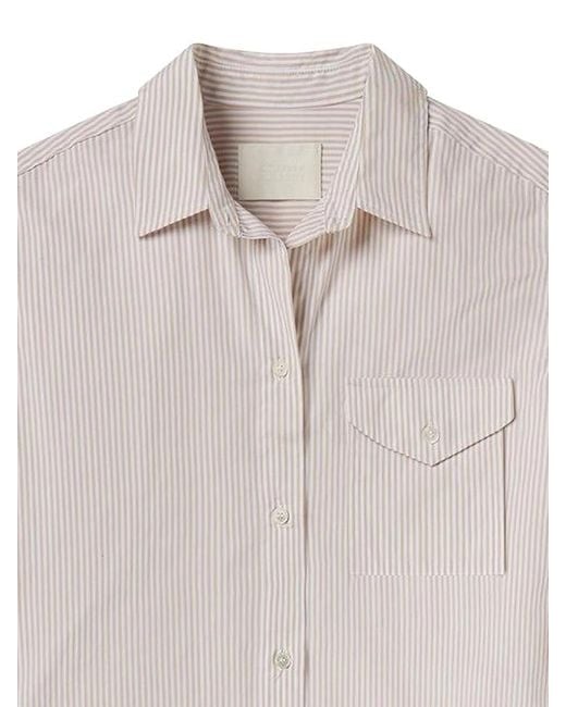 Citizens of Humanity Gray Striped Pocket Shirt