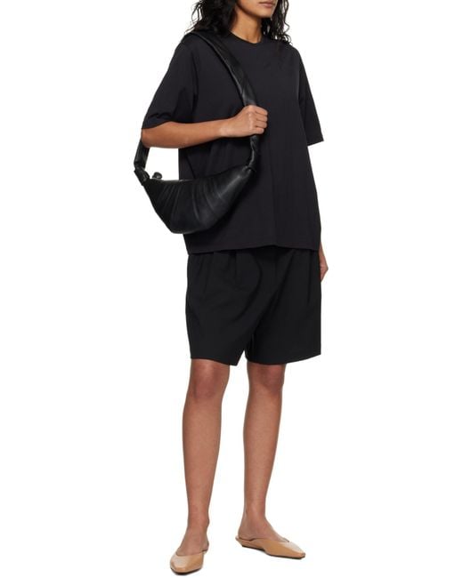 Frankie Shop Black Harper Cotton T-Shirt