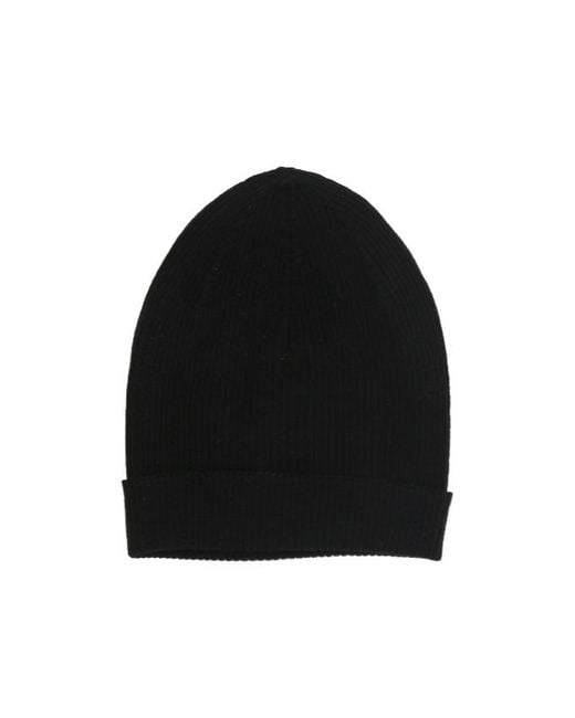 Rick Owens Black Ribbed Hat for men