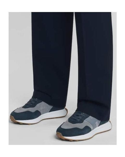 Hogan Blue H601 Lace-Up Sneakers for men