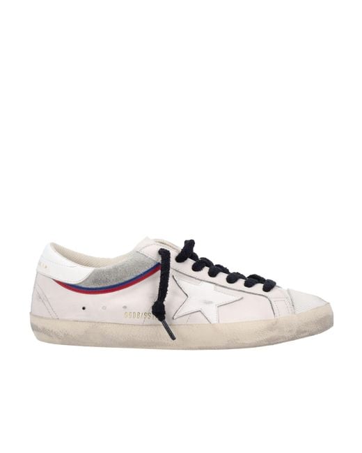 Golden Goose Deluxe Brand White Superstar Lace-Up Sneakers for men