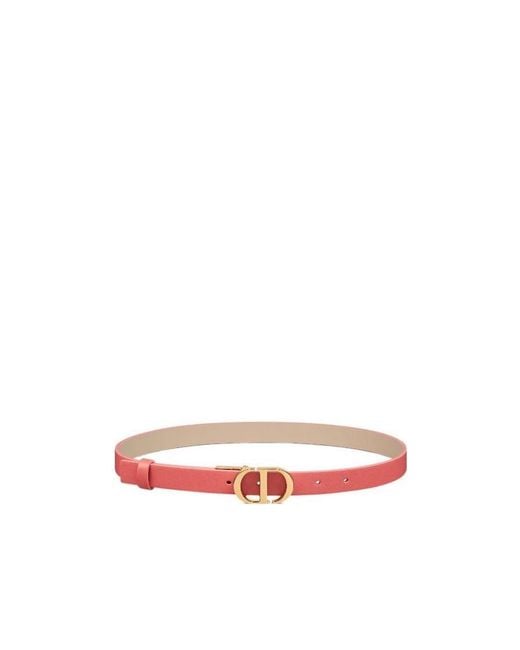 Dior White 30 Montaigne Reversible Belt