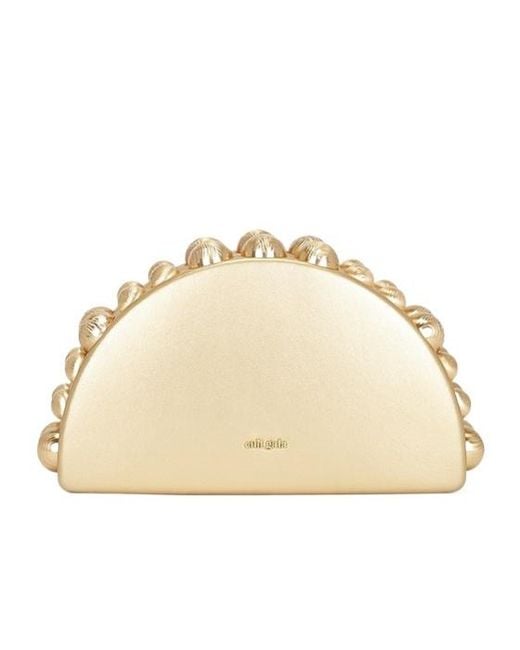Cult Gaia Natural Logo Clutch