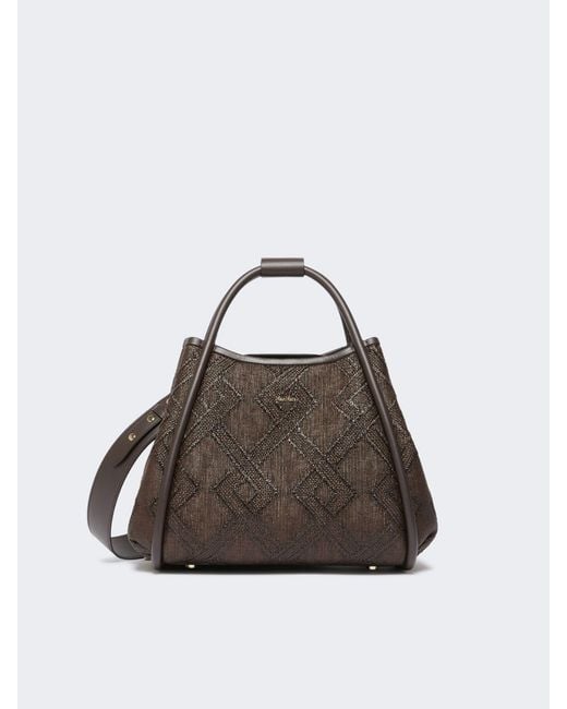 Max Mara Brown Small Marine Tote Bag