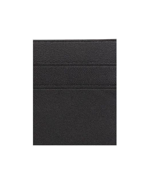 Jil Sander Black Logo Embossed Card Holder