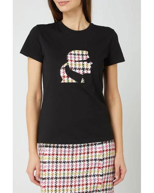 Karl Lagerfeld Black Printed T-Shirt