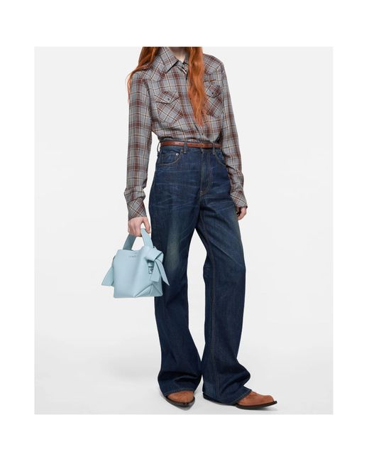 Acne Blue Musubi Mini Shoulder Bag