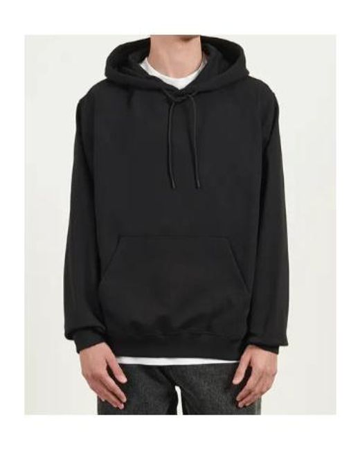 MSGM Black Logo Printed Hoodie for men