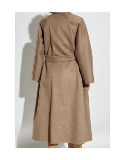 Max Mara Natural Belted Coats