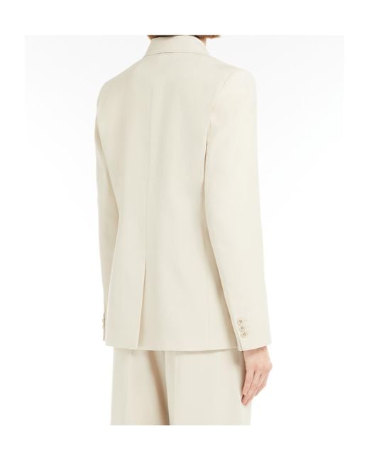 Weekend by Maxmara White Nervoso Double-Breasted Tailored Blazer