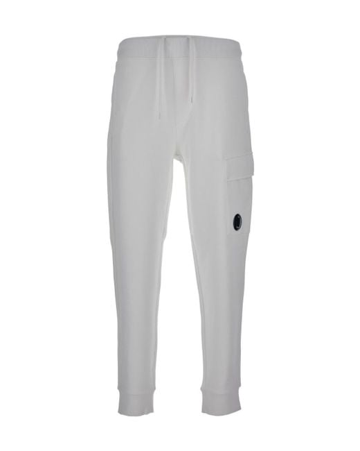 C P Company Gray Cargo Sweatpants for men