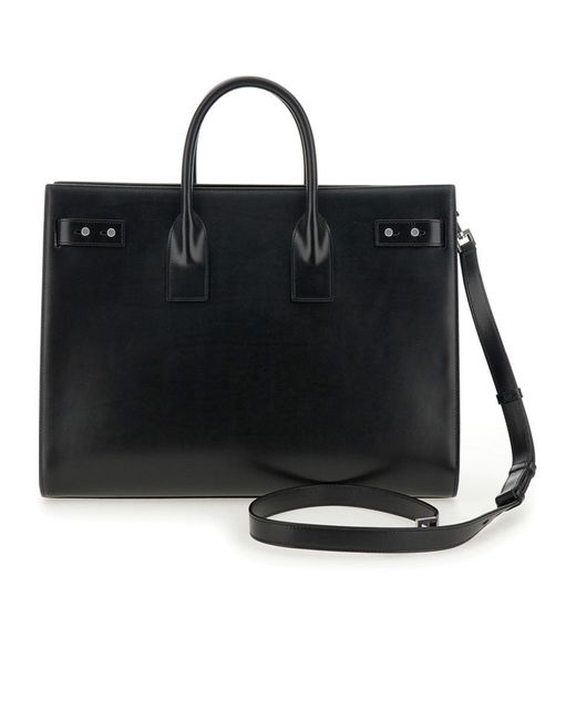 Saint Laurent Black Sac De Jour Top Handle Bag for men