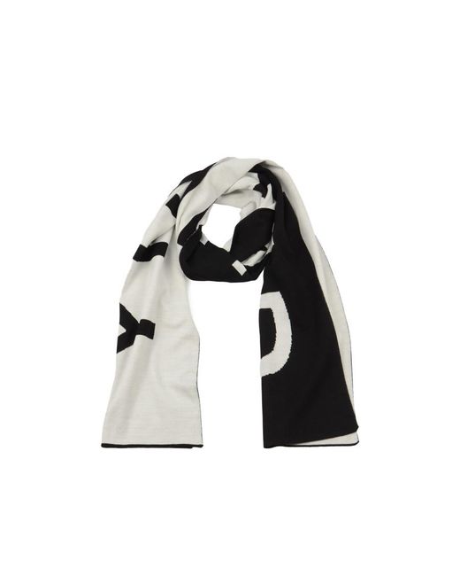 Givenchy White Logo Inlaid Knitted Scarf for men