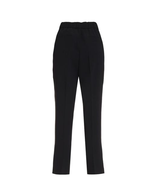Peserico Black Cropped Trousers