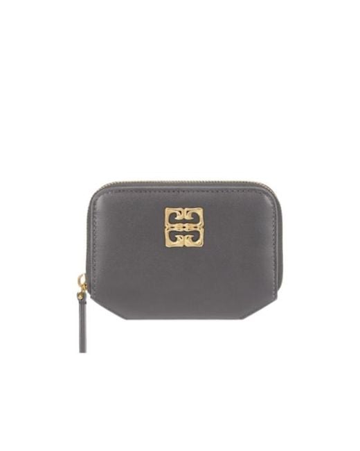 Givenchy Gray Liquid Box Zip Wallet