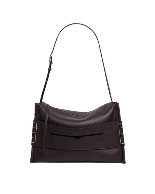 J.W. Anderson Black Messenger Suede Shoulder Bag for men