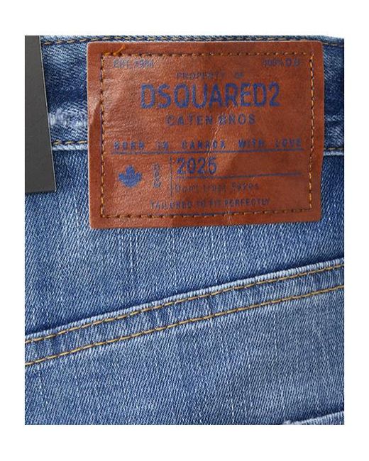 DSquared² Blue Jeans With Belt Loops for men