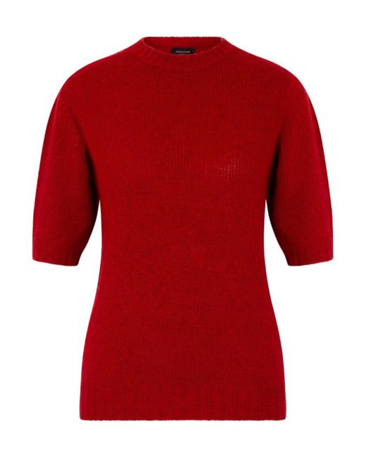 Fabiana Filippi Red Short-Sleeved Sweater