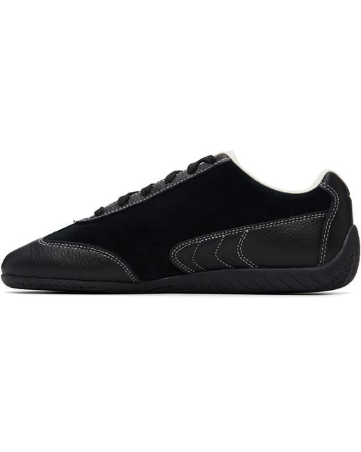 PUMA Black Speedcat Icons Low-Top Sneakers for men