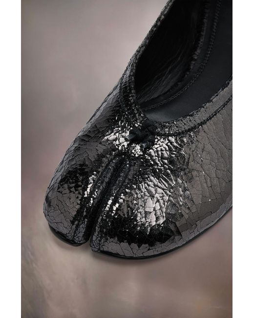 Maison Margiela Black Tabi Broken Mirror New Ballerinas