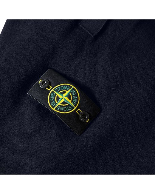 Stone Island Blue Solid Knitted Jogger Pants for men