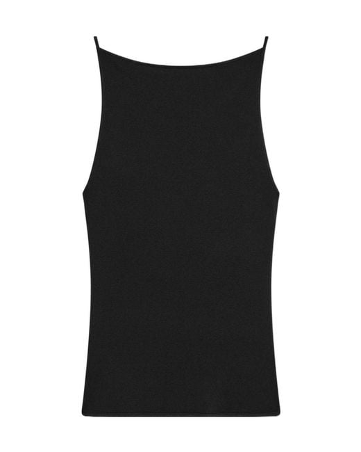 St. Agni Black Backless Camisole Top