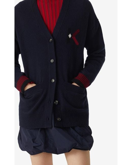 KENZO Blue K Logo Cardigan