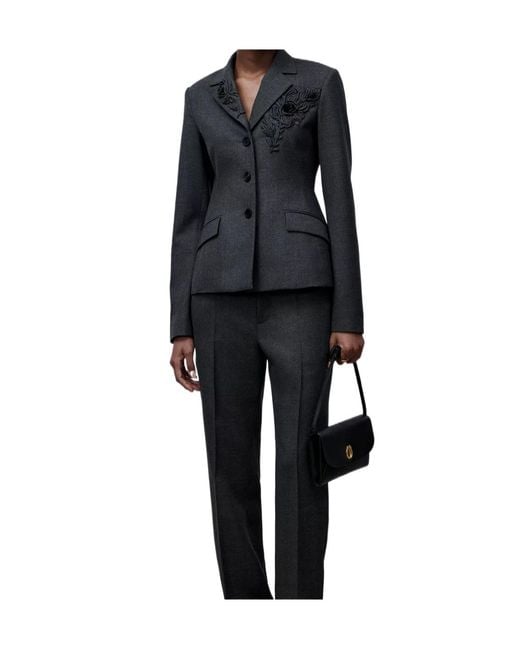 Dior Black Embroidered Bar Jacket