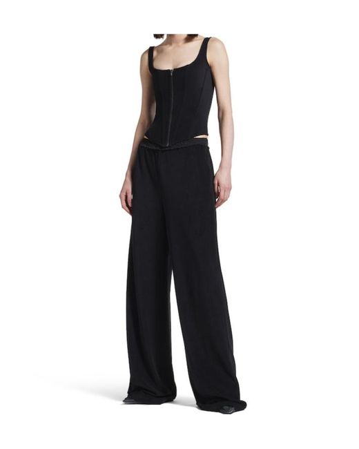 Balenciaga Black Stretch Corset Top