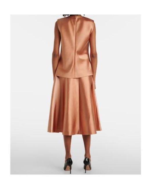 Carolina Herrera Pink Satin Top