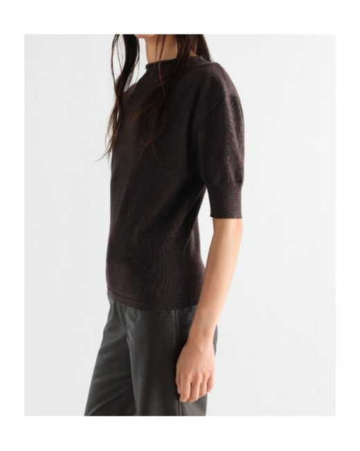 Lemaire Black Short Sleeved Jumper