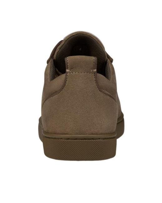 Christian Louboutin Brown Lace-Up Flat Sneakers for men