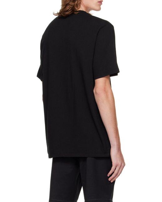 Vince Black T-Shirt With Round Neck And Short Sleeves for men