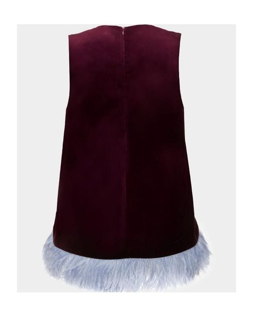 LaDoubleJ Purple La Scala Top