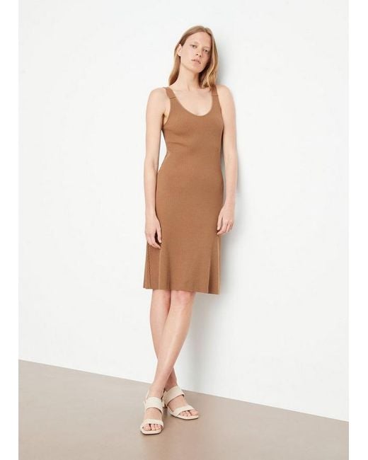 Vince Natural Rib Mid-Length Dress