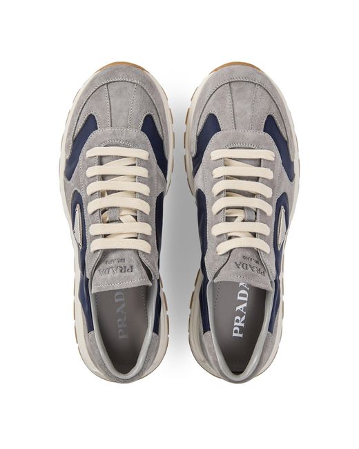 Prada Blue Simple Sports Shoes for men