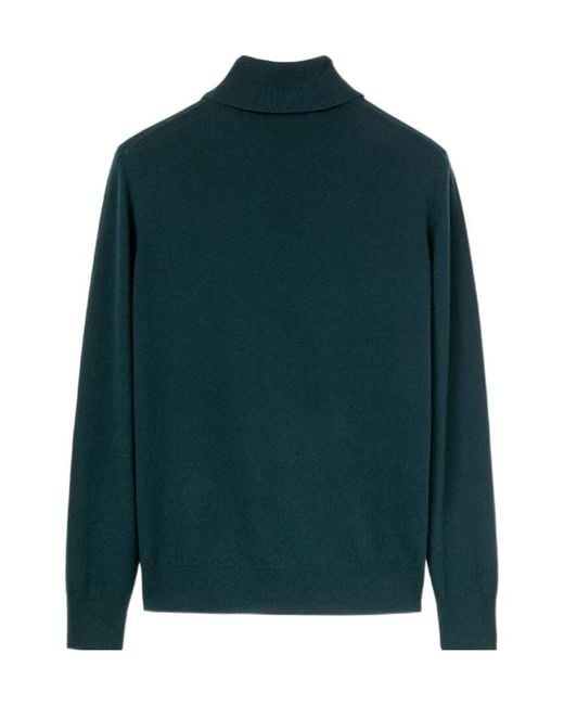 Loro Piana Green Roll-Neck Cashmere Jumper for men