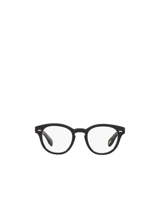 Oliver Peoples White Cary Grant Round Frame Glasses