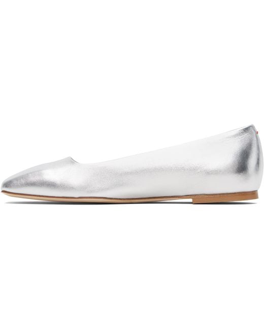 Aeyde White Matti Ballet Flats