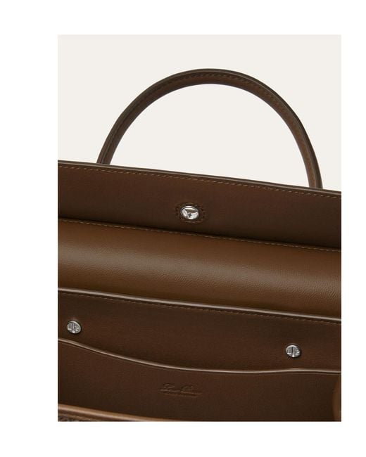 Loro Piana Brown Loom Bag L25