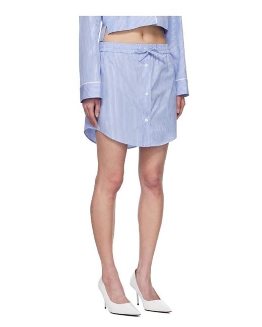 Moschino Blue Patterned Skirt