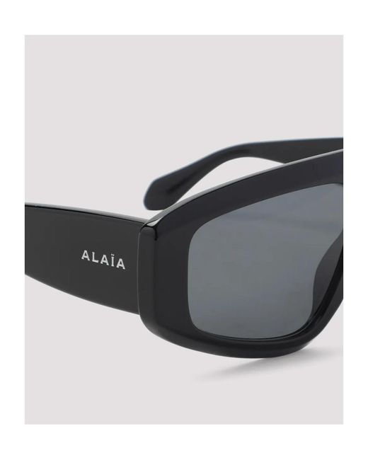 Alaïa Gray Alaïa Aviator Frame Sunglasses