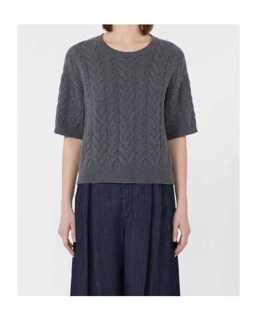 Max Mara Gray Dominus Crewneck Jumper