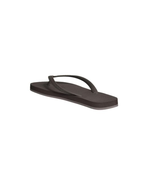 DSquared² Brown Logo Thong Flip-Flops for men
