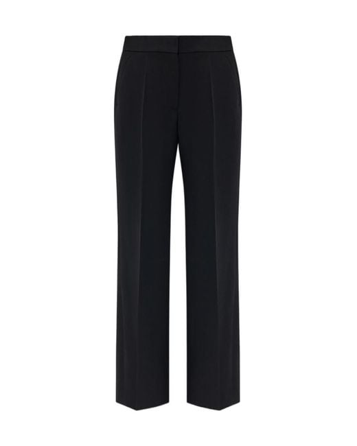 Givenchy Black Pleat Detailed Flared Trousers