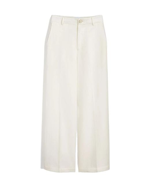 Dior White Iviera Médaillon Flared Pants