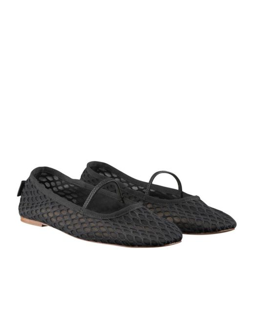 A.P.C. Black Swan Round Toe Ballerinas